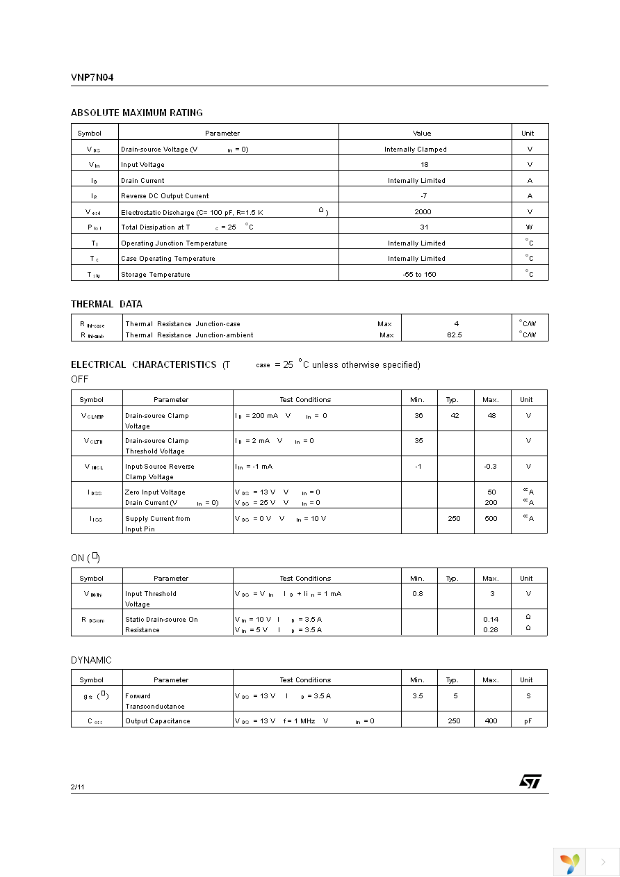 VNP7N04 Page 2