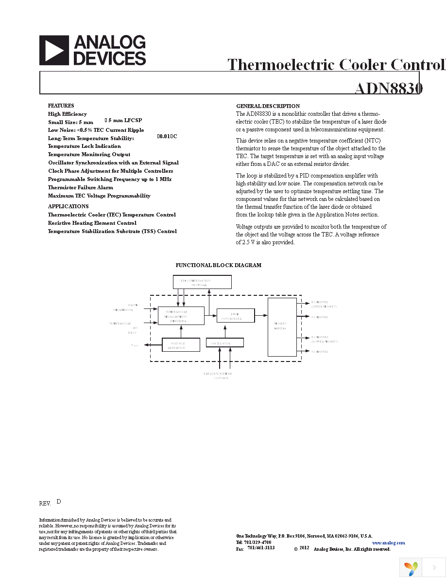 ADN8830ACPZ-REEL7 Page 1