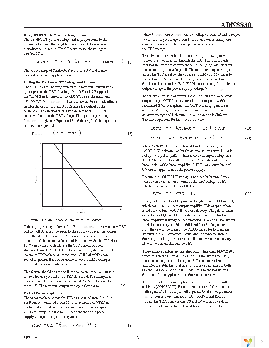 ADN8830ACPZ-REEL7 Page 13