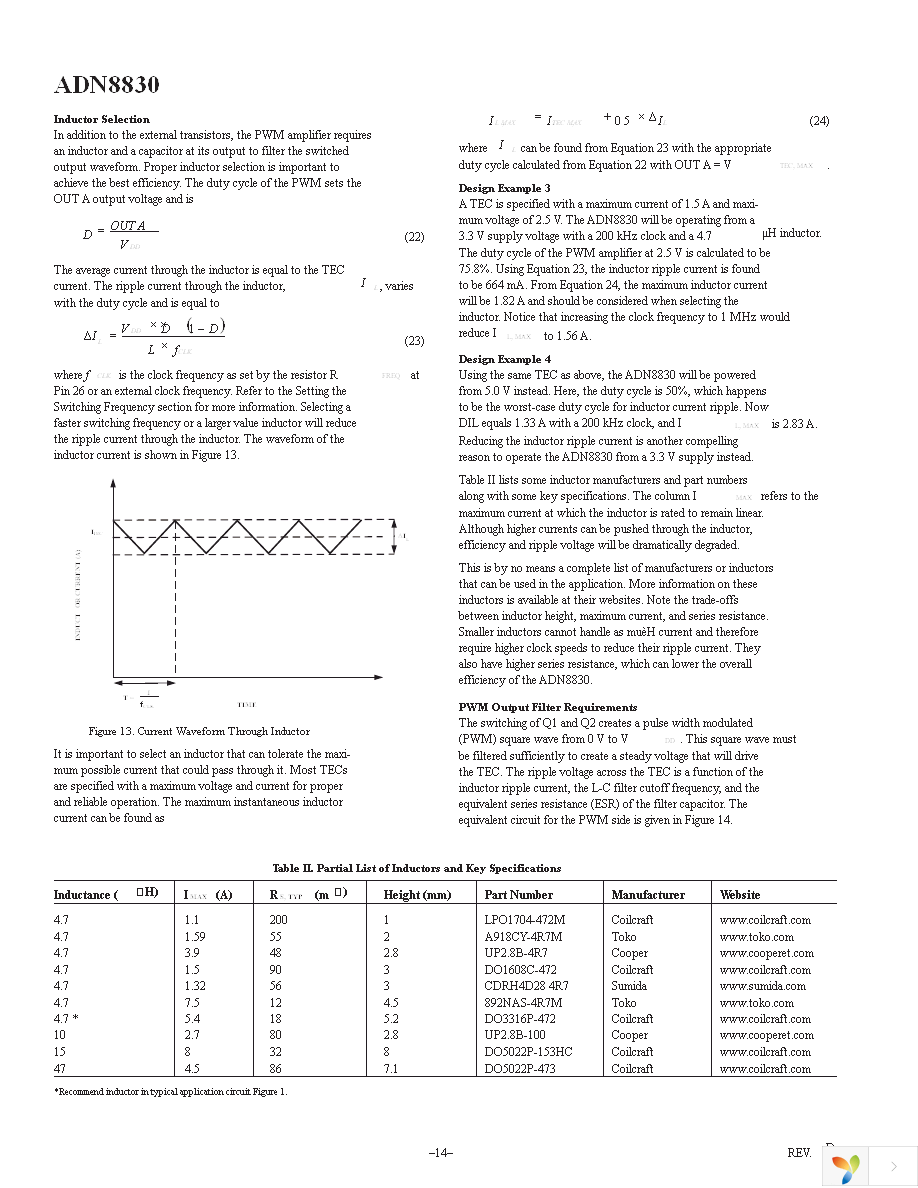 ADN8830ACPZ-REEL7 Page 14