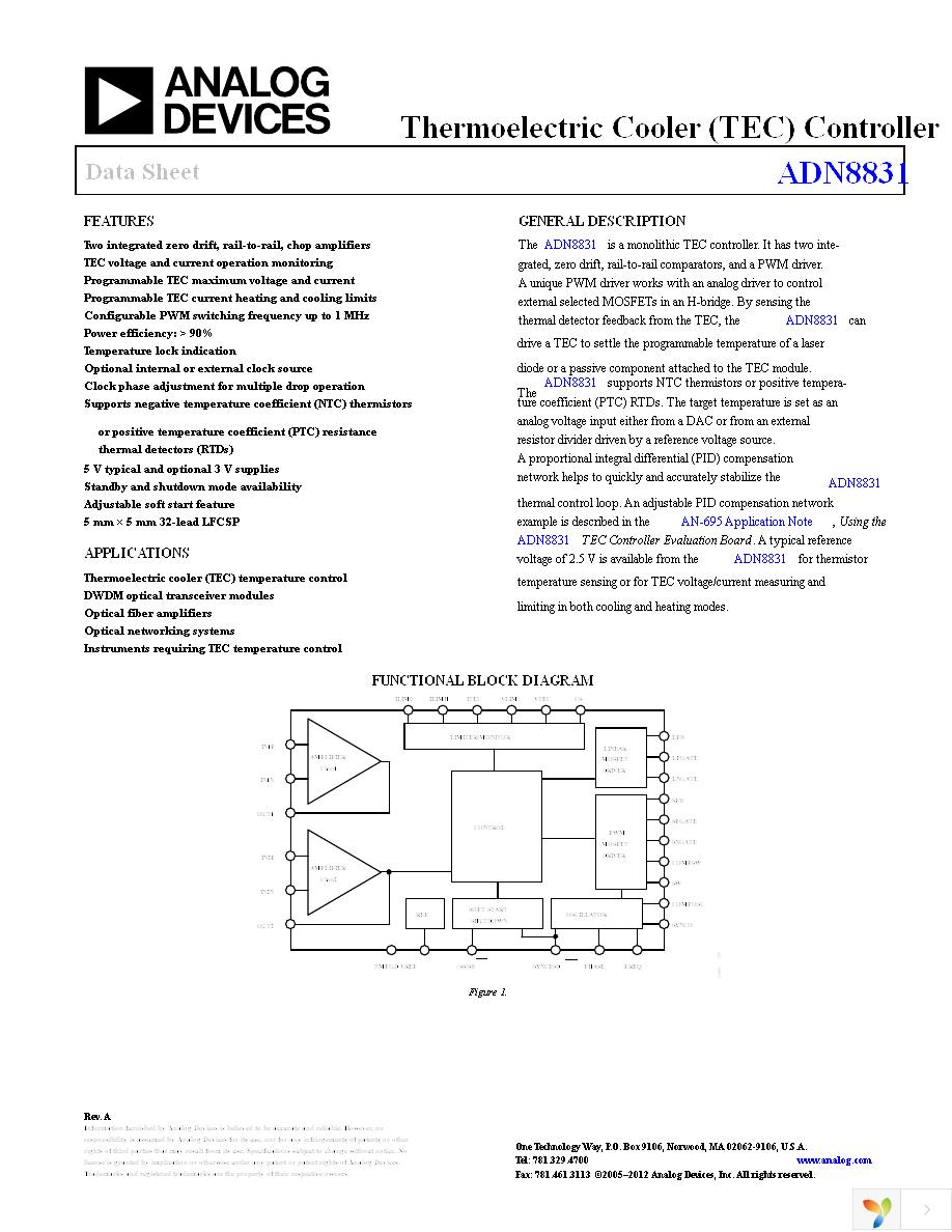 ADN8831ACPZ-REEL7 Page 1