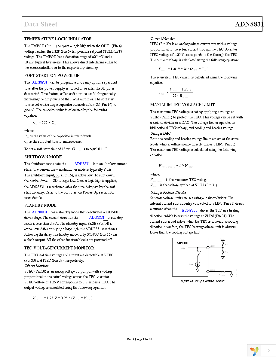 ADN8831ACPZ-REEL7 Page 13