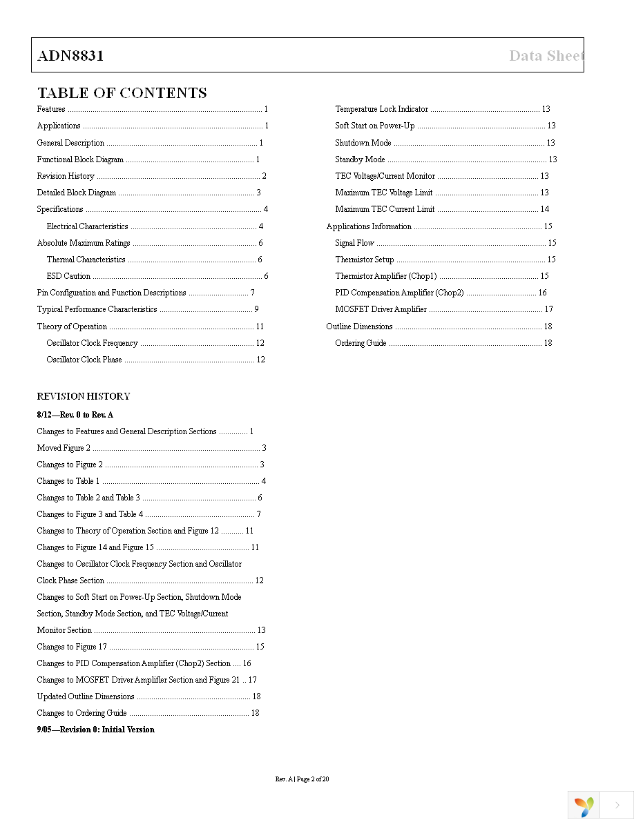 ADN8831ACPZ-REEL7 Page 2