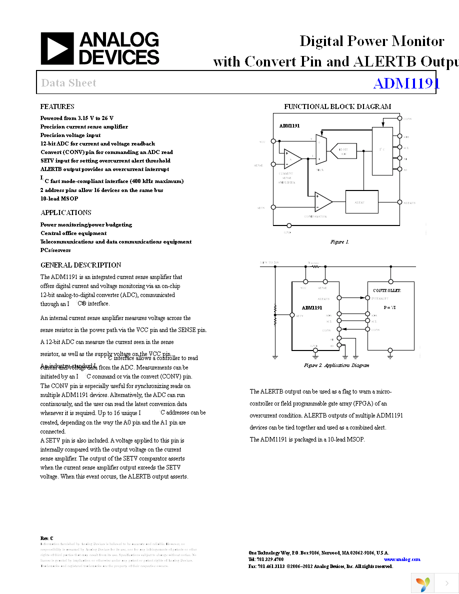 ADM1191-2ARMZ-R7 Page 1