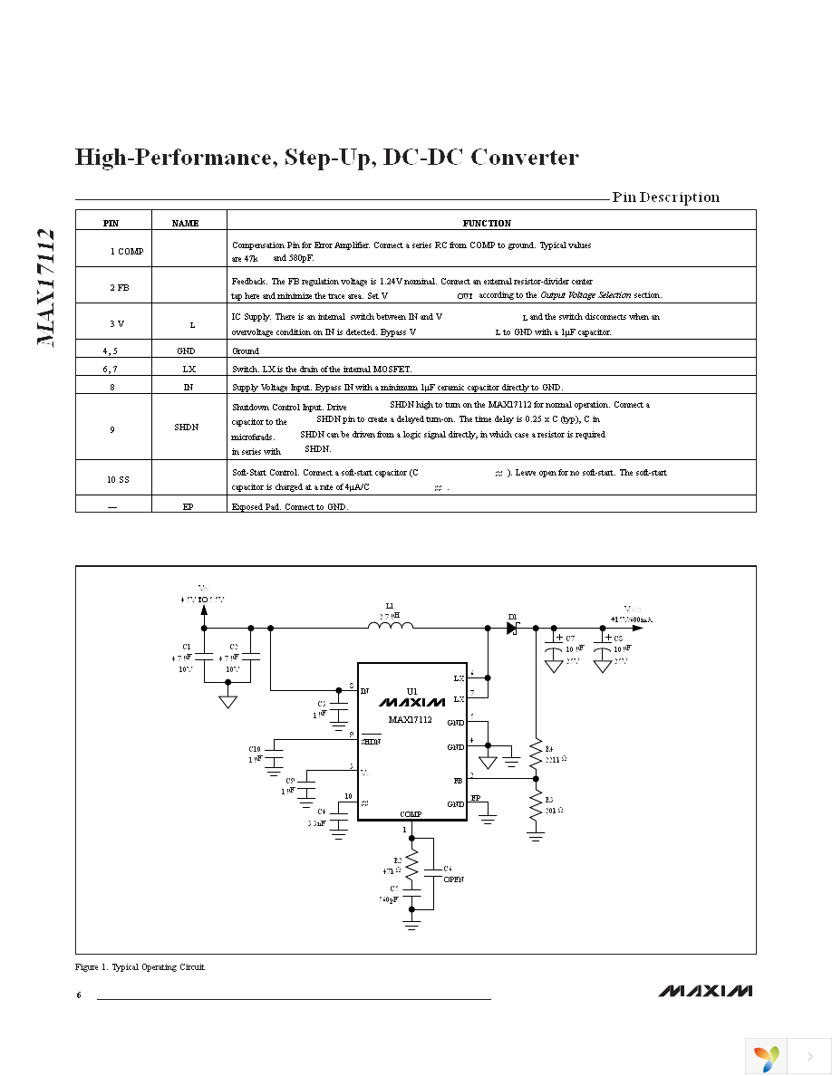 MAX17112ETB+T Page 6