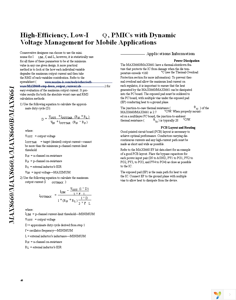 MAX8660ETL+T Page 40