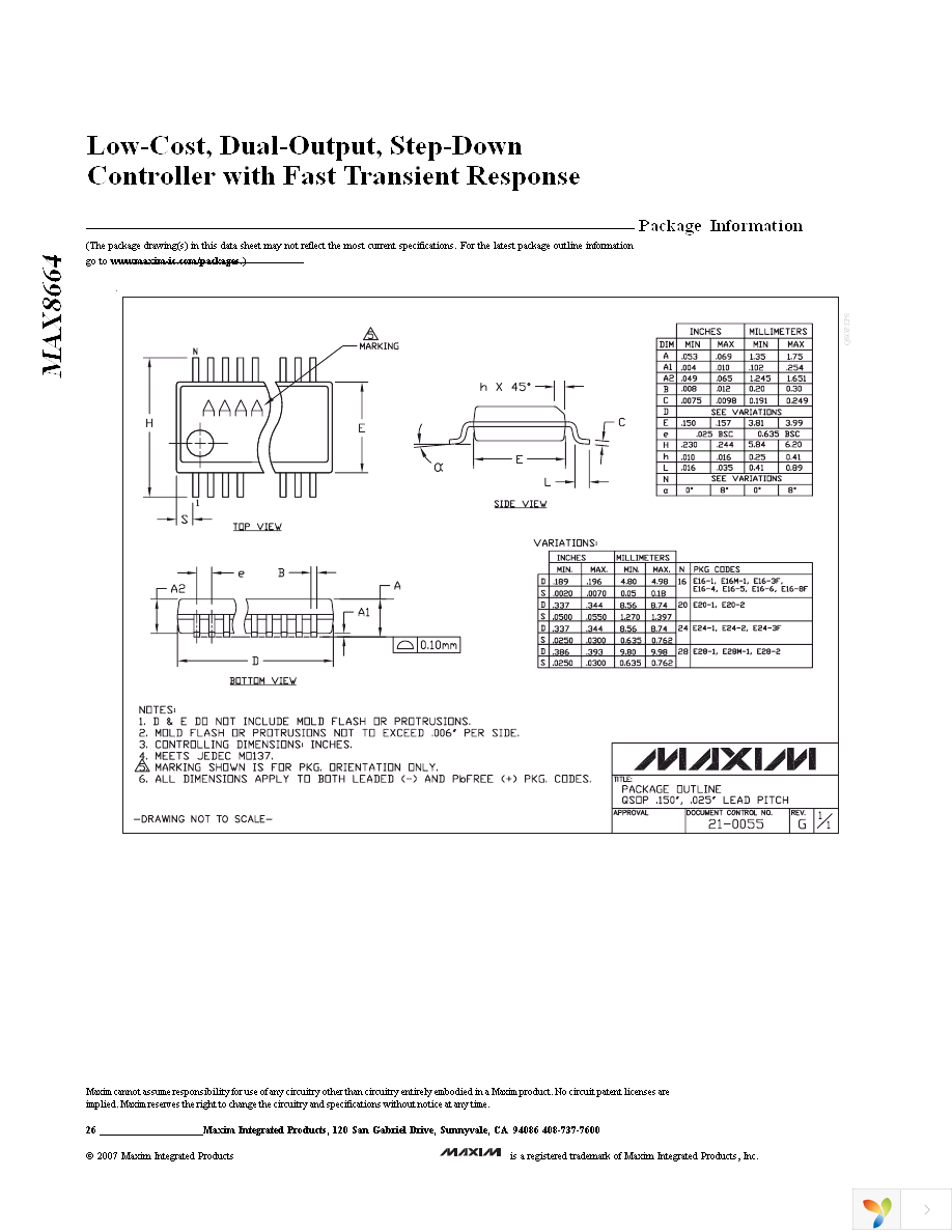 MAX8664AEEP+ Page 26