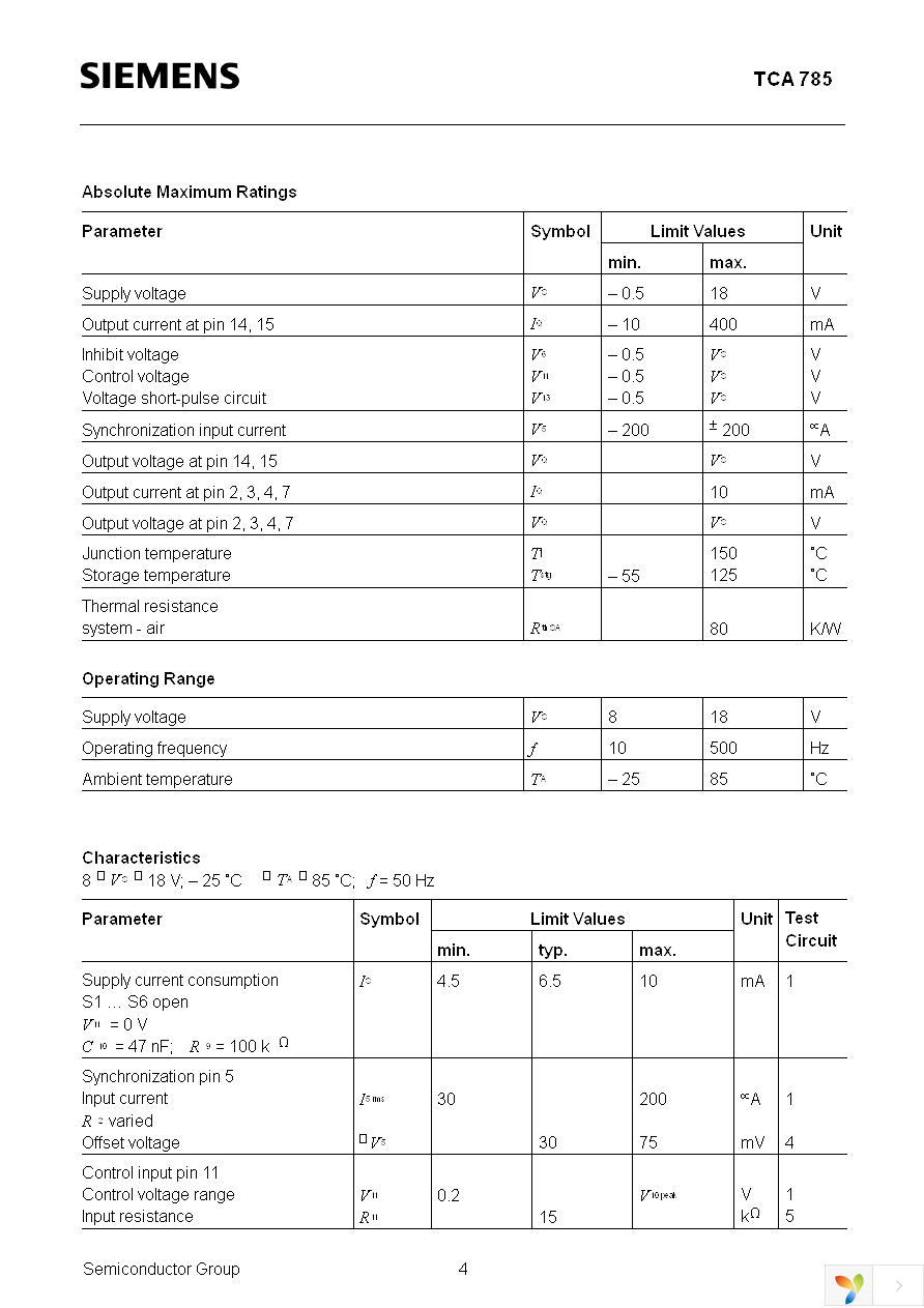 TCA785 Page 4