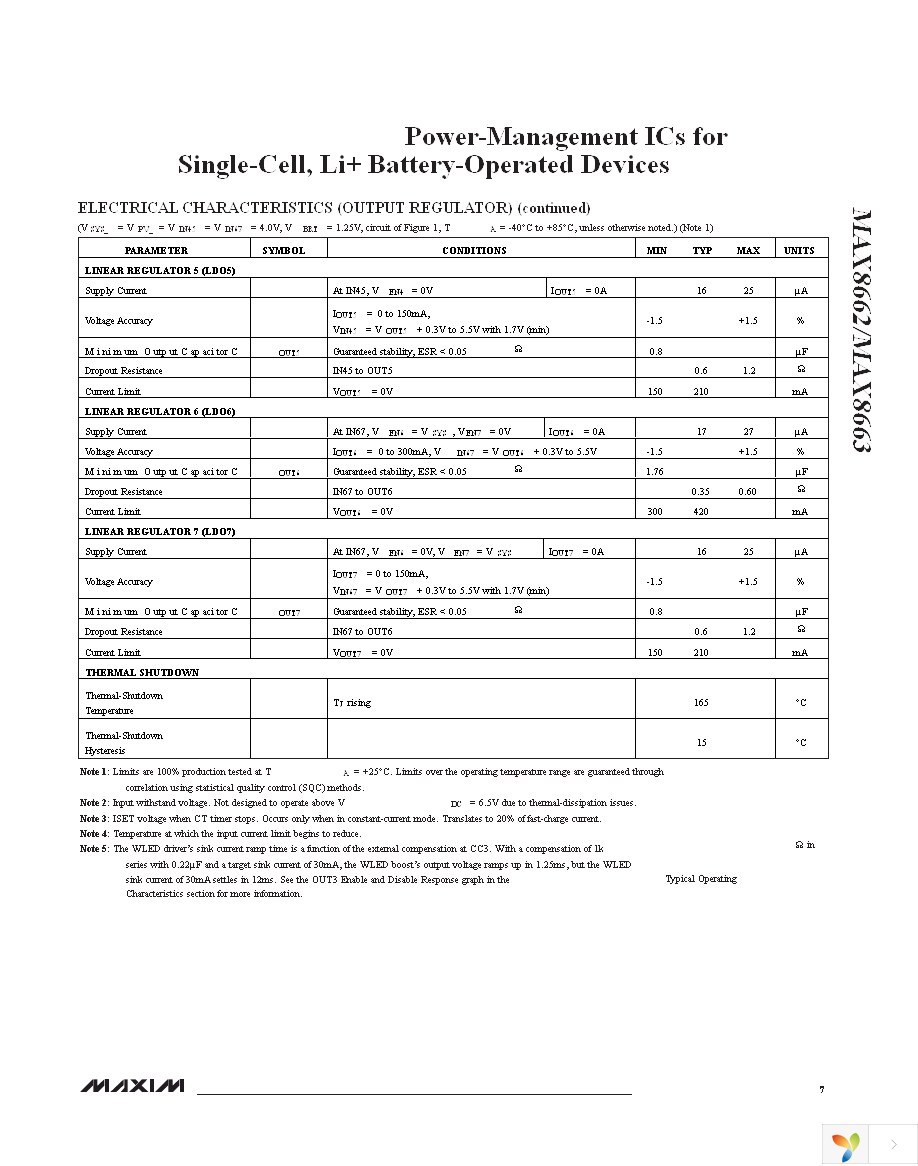 MAX8663ETL+ Page 7