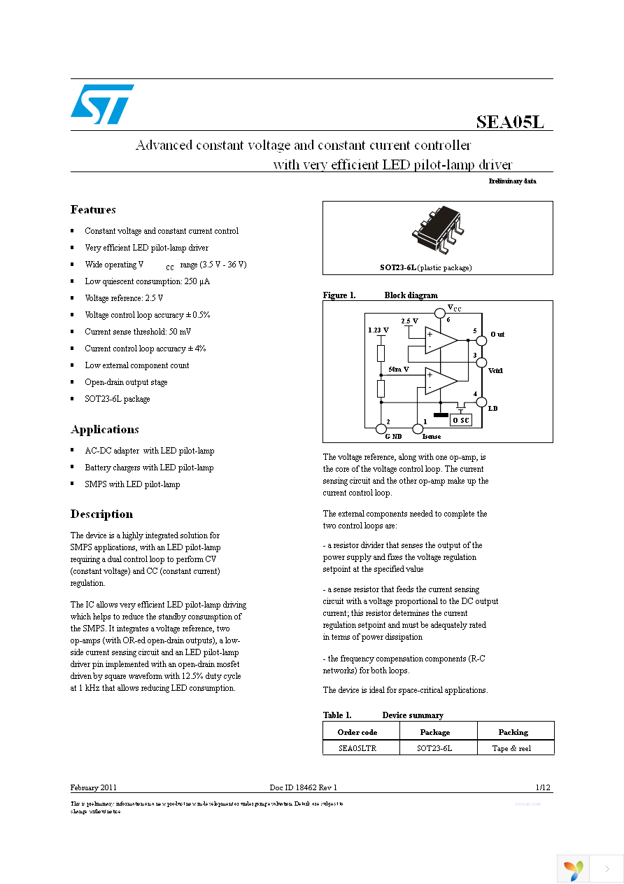 SEA05LTR Page 1