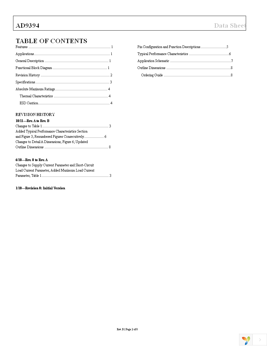 AD9394BCBZ-R7 Page 2