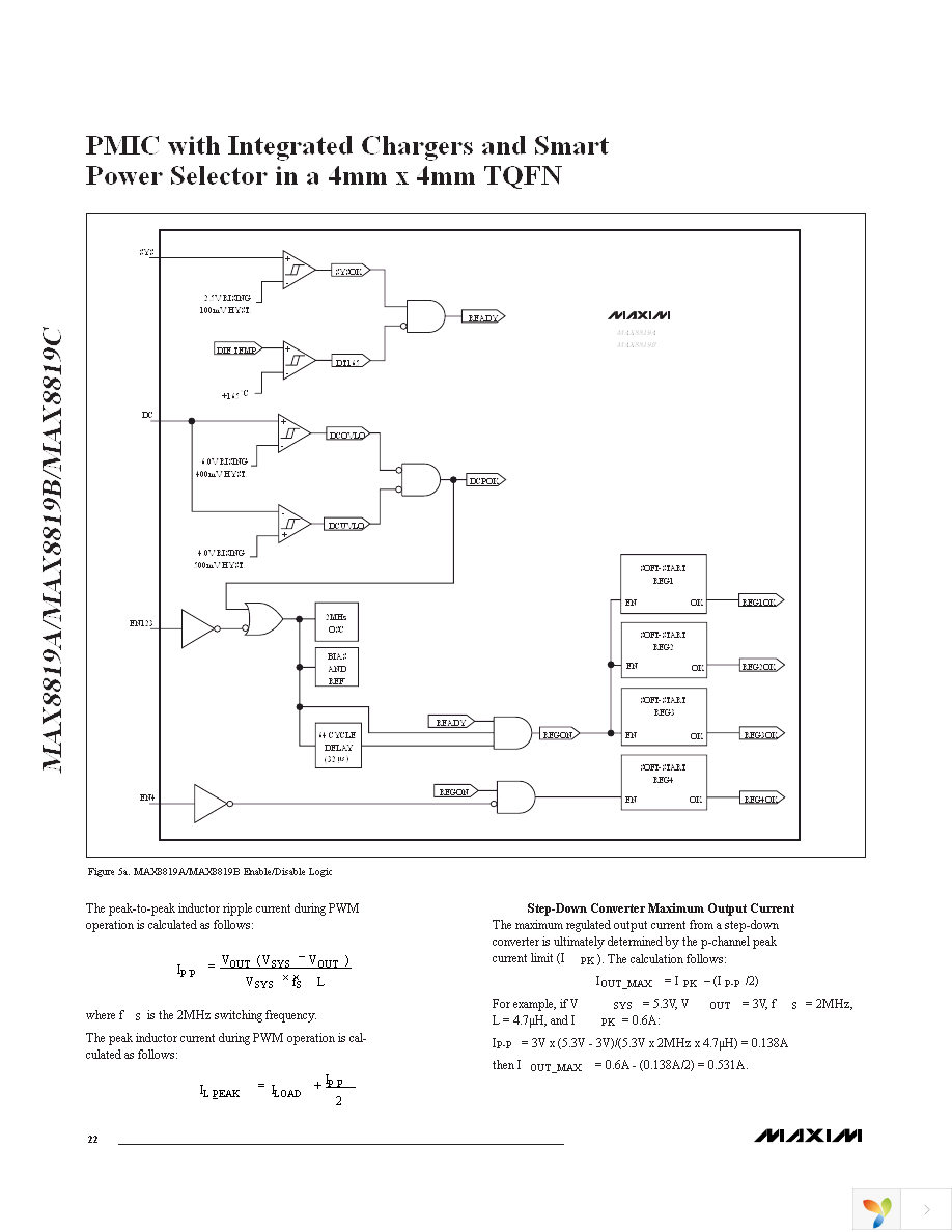 MAX8819BETI+ Page 22