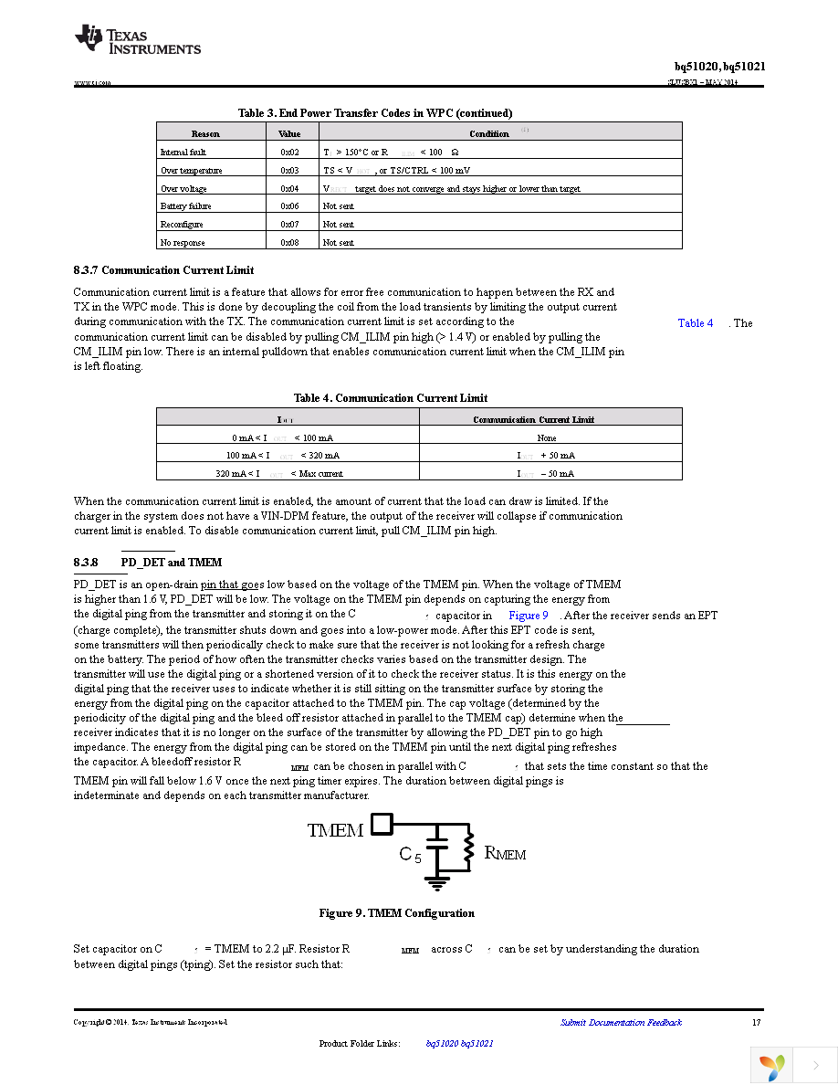 BQ51020YFPT Page 17