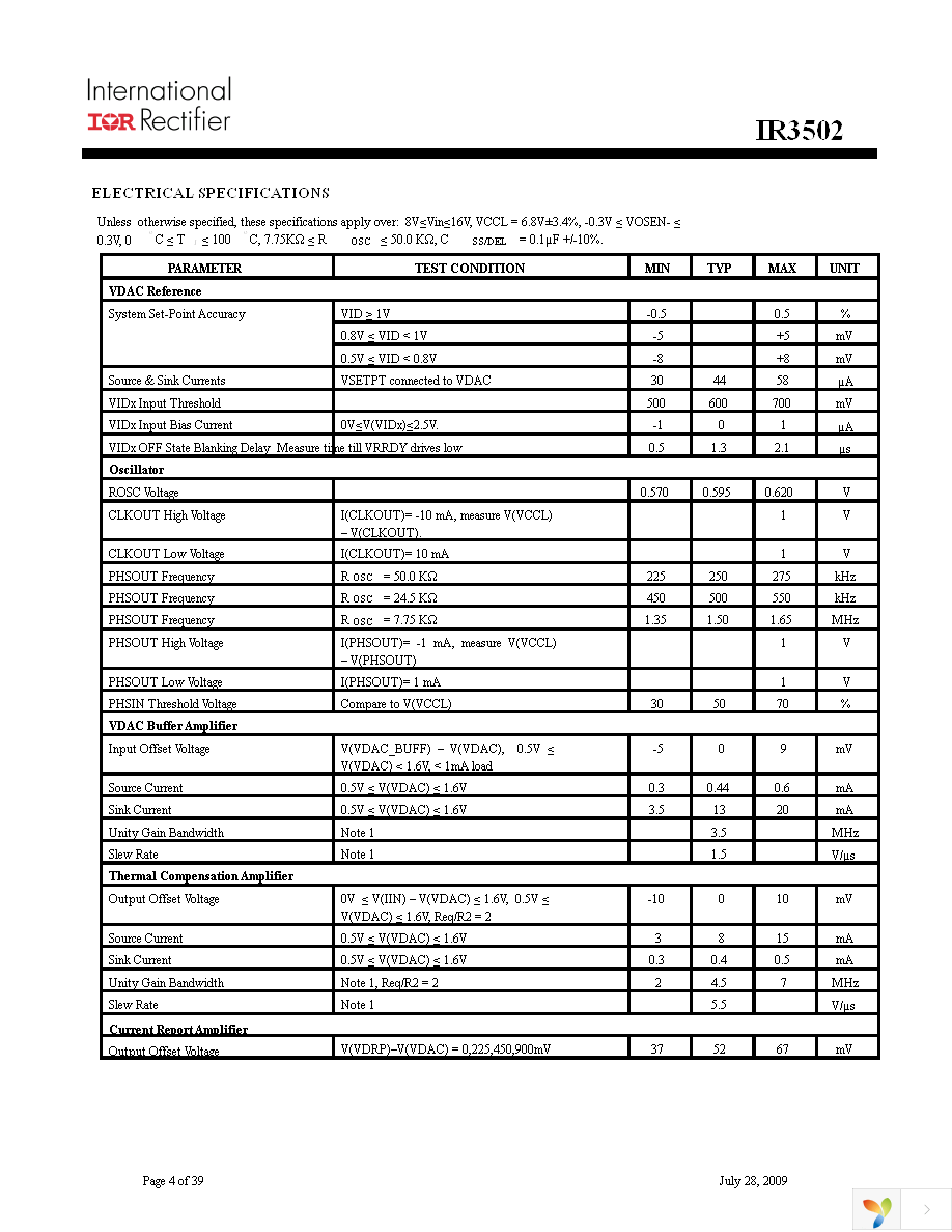 IR3502MTRPBF Page 4