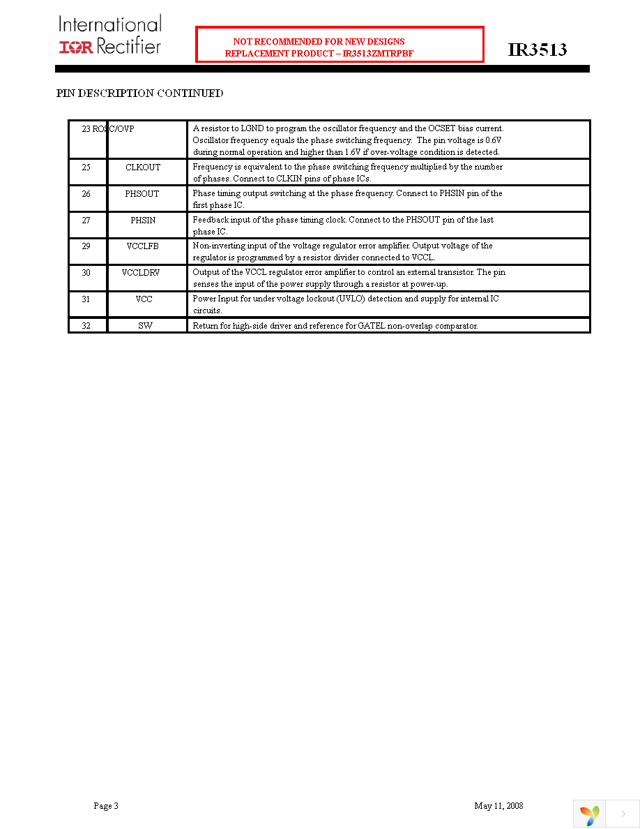 IR3513MTRPBF Page 3