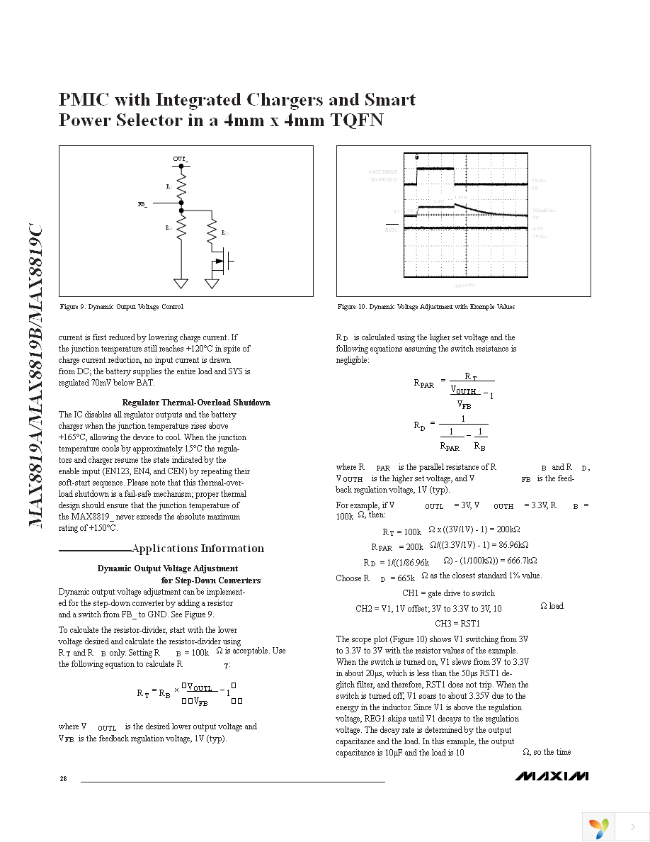 MAX8819CETI+ Page 28