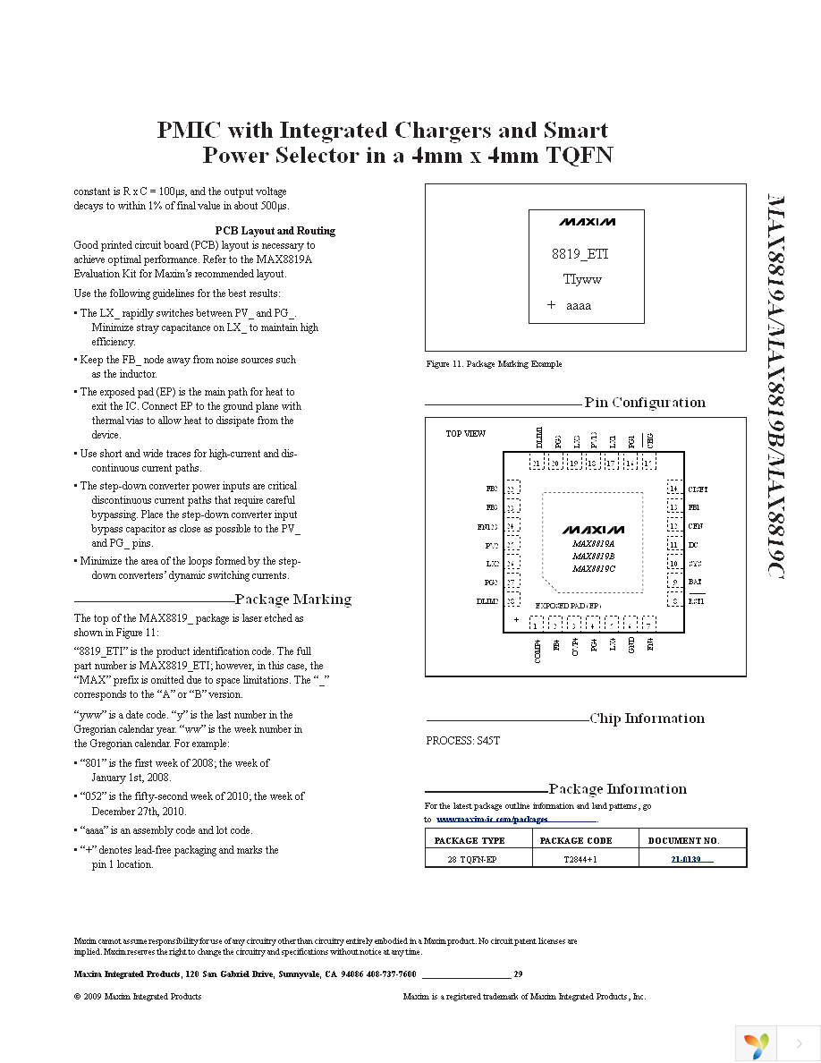 MAX8819CETI+ Page 29