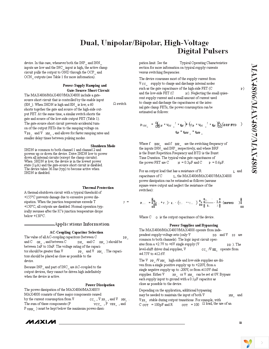 MAX4807CTN+ Page 11