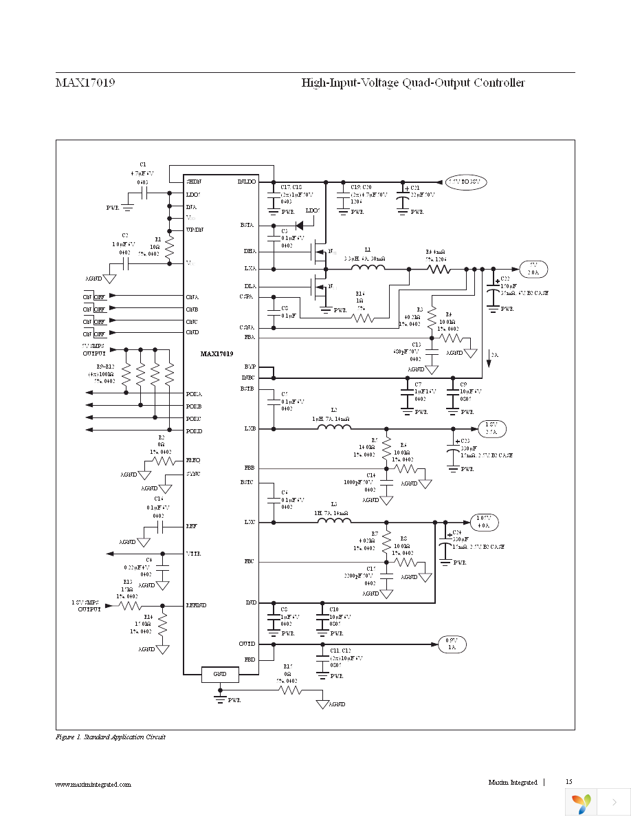 MAX17019ATM+ Page 15