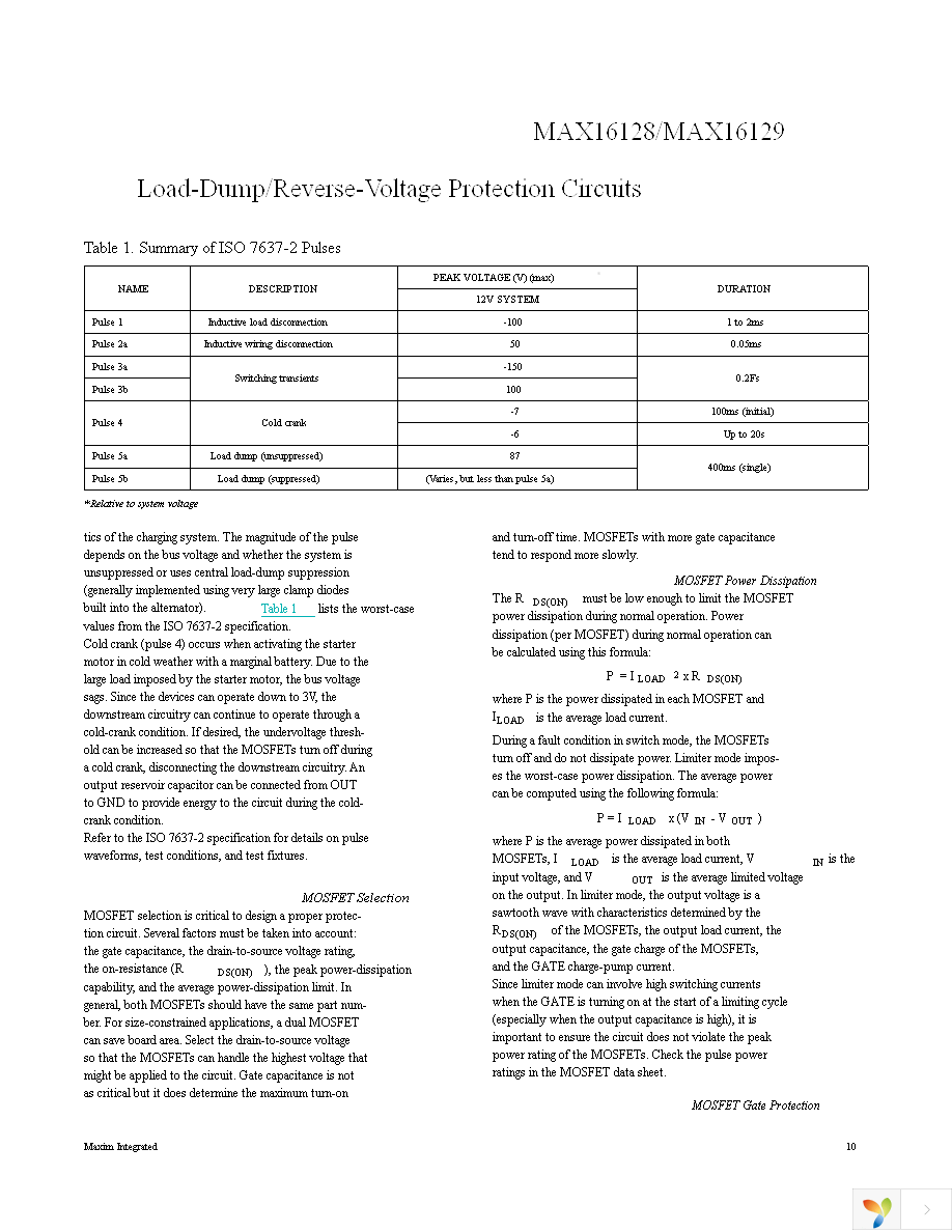 MAX16128UAACAC+ Page 10