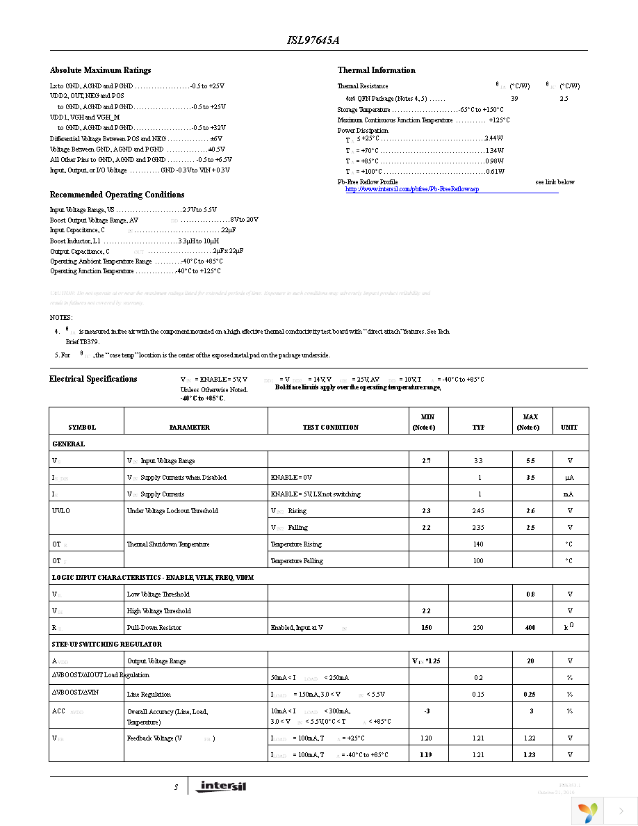 ISL97645AIRZ Page 3