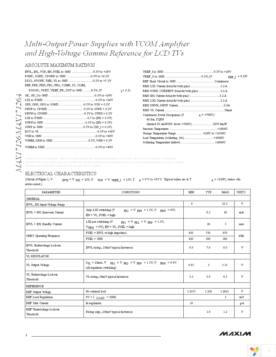 MAX17126AETM+T Page 2