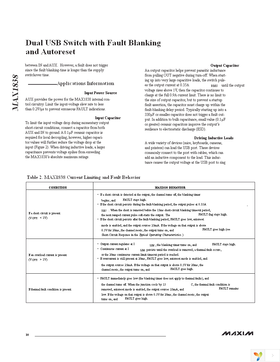 MAX1838EEE+T Page 10