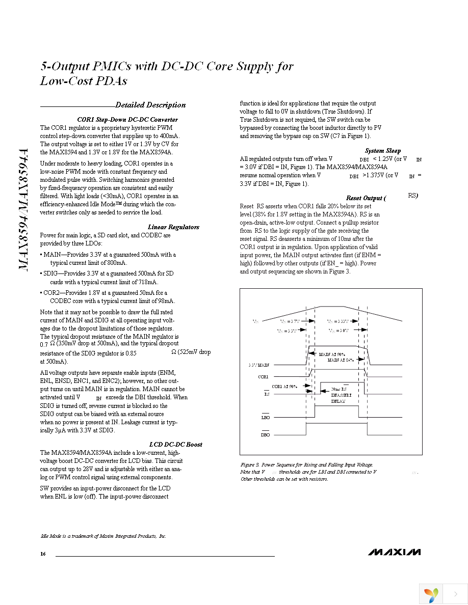 MAX8594ETG+T Page 16