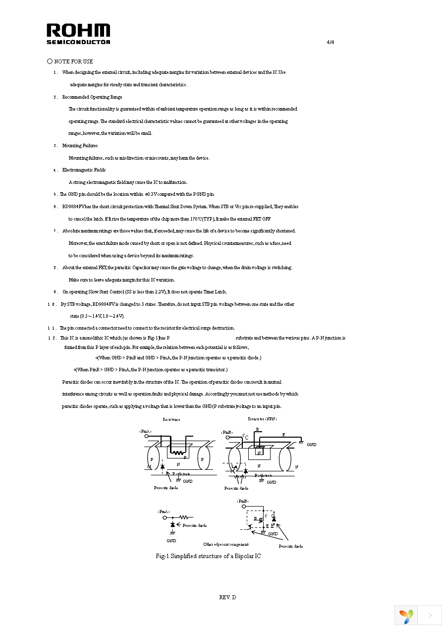 BD9884FV-E2 Page 4