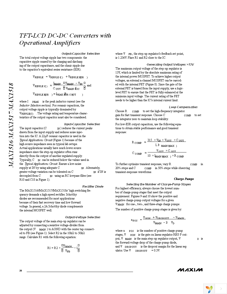 MAX1517ETJ+T Page 20