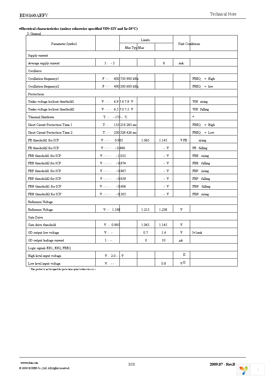 BD8160AEFV-E2 Page 3