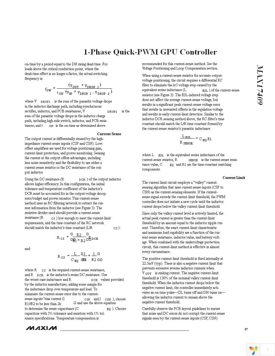 MAX17409GTI+T Page 17