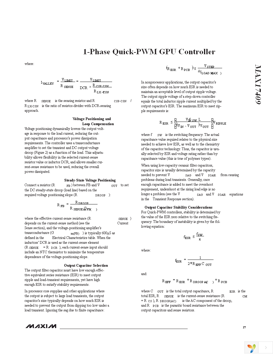 MAX17409GTI+T Page 27