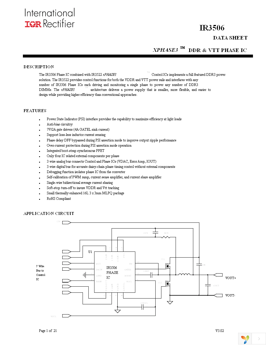 IR3506MTRPBF Page 1