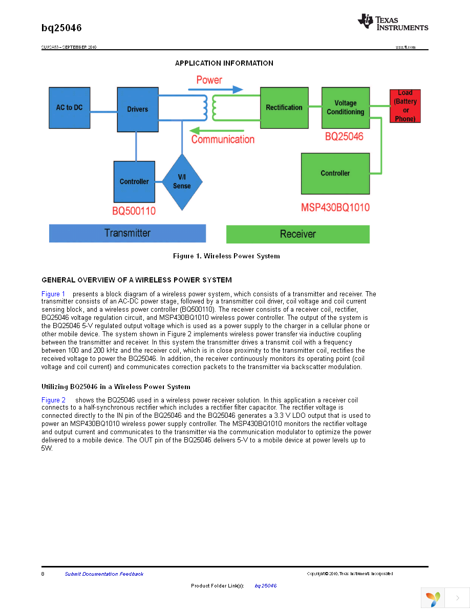 BQ25046DQCR Page 8