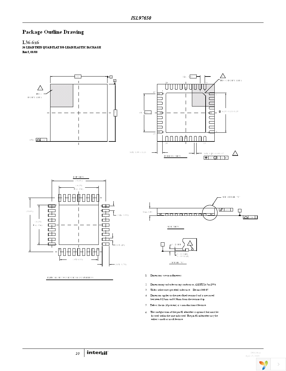 ISL97650ARTZ-TK Page 20