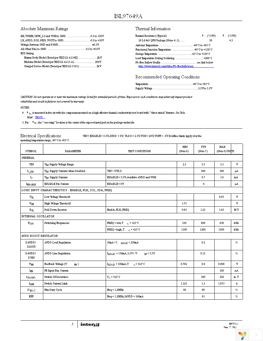 ISL97649AIRZ-T Page 5