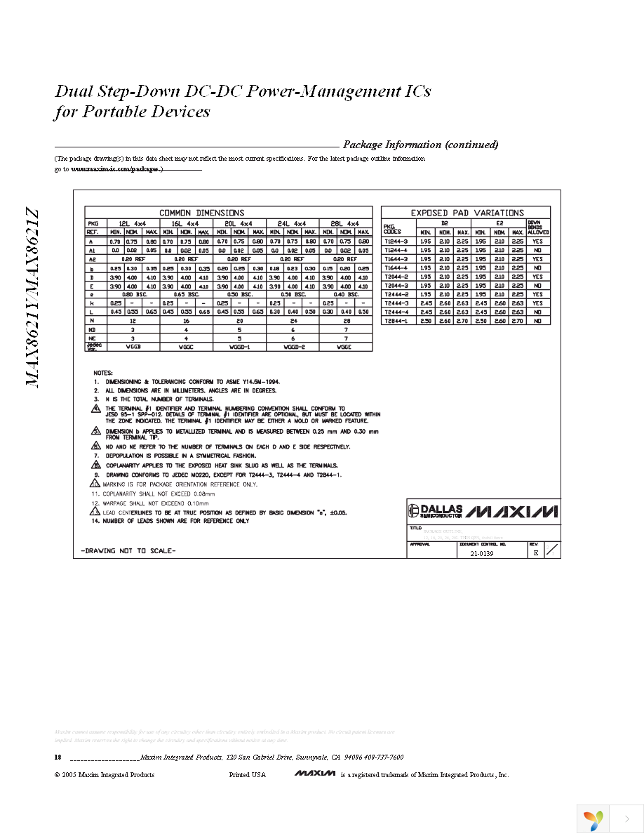 MAX8621ZETG+T Page 18