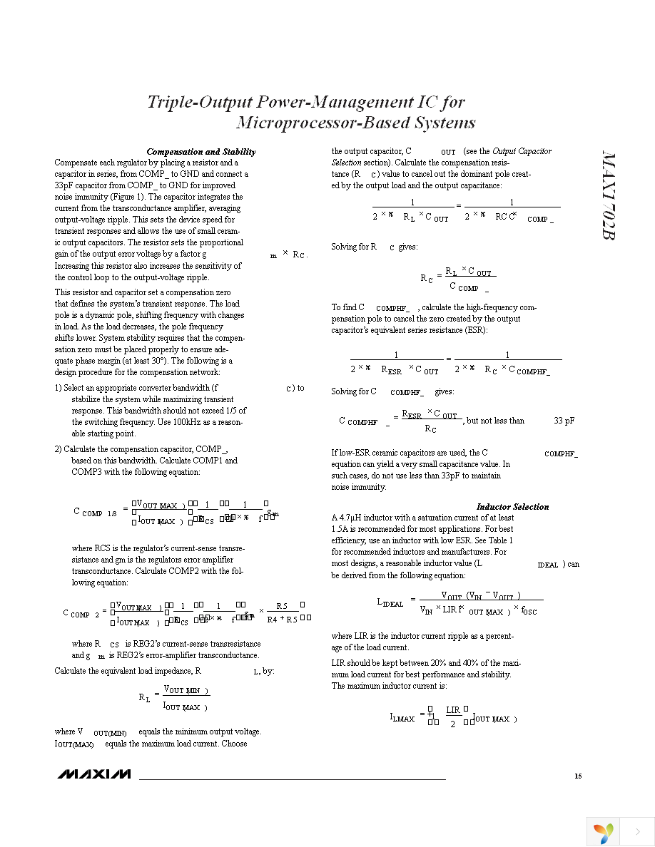 MAX1702BETX+ Page 15