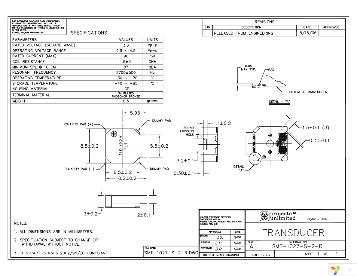 SMT-1027-S-2-R Page 1