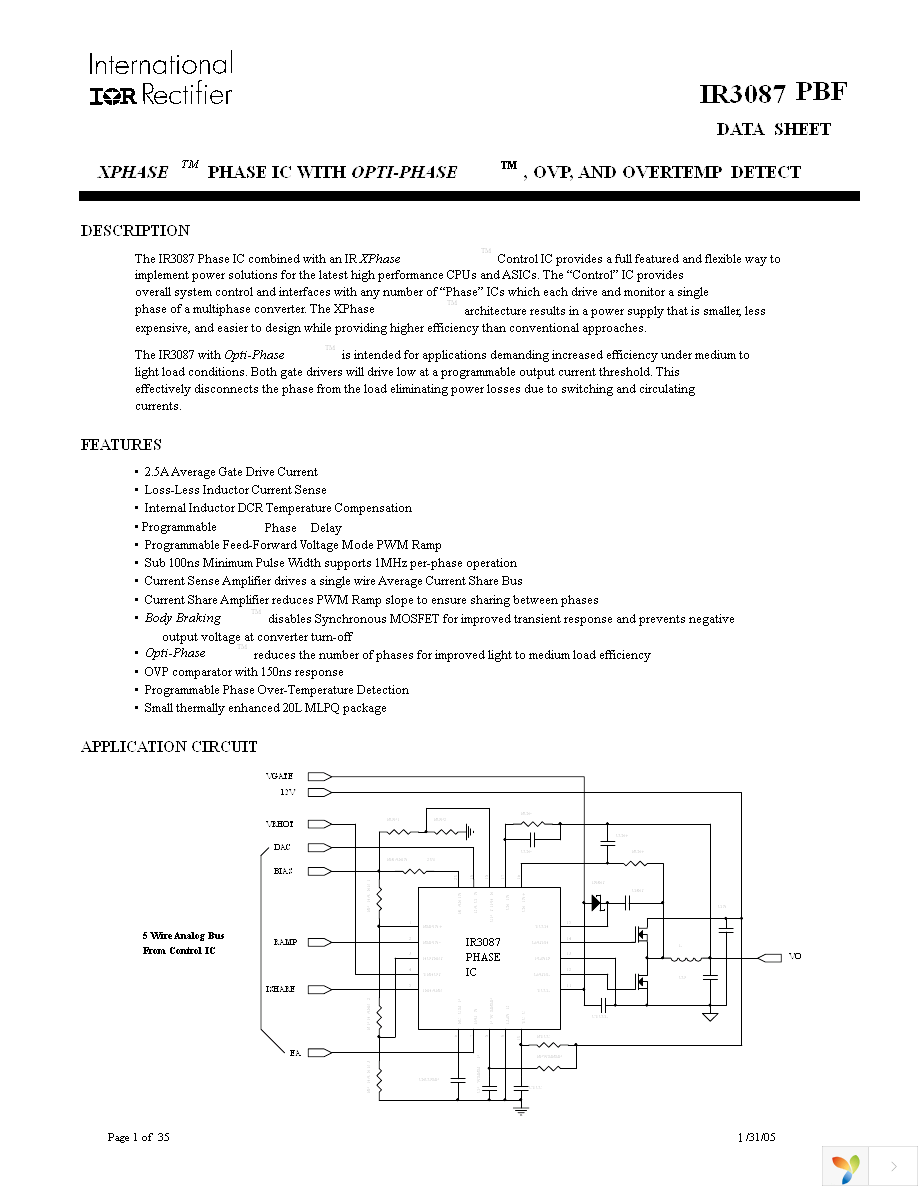 IR3087MTRPBF Page 1