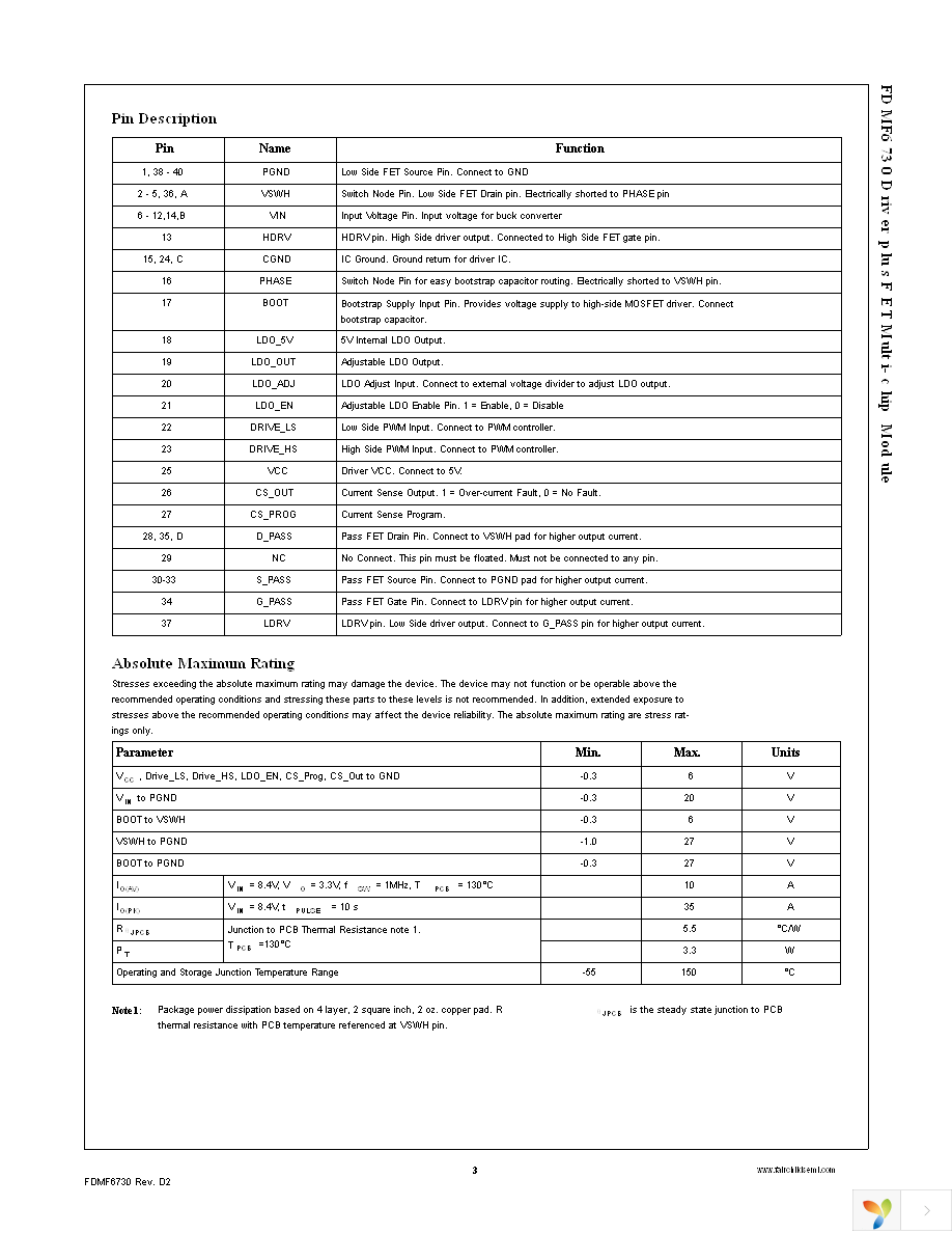 FDMF6730 Page 3