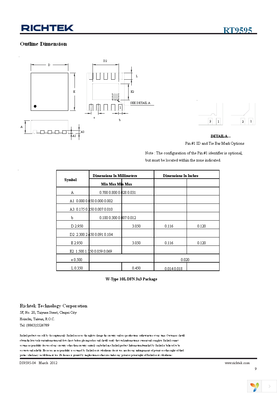 RT9595GQW Page 9