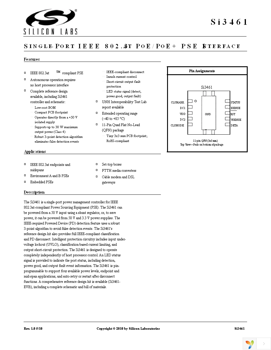 SI3461-E01-GM Page 1