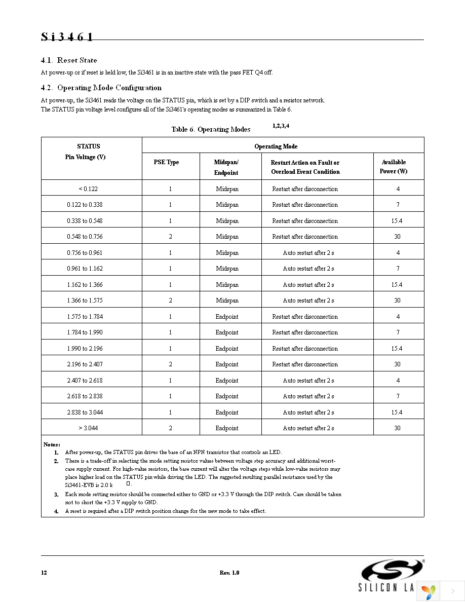 SI3461-E01-GM Page 12