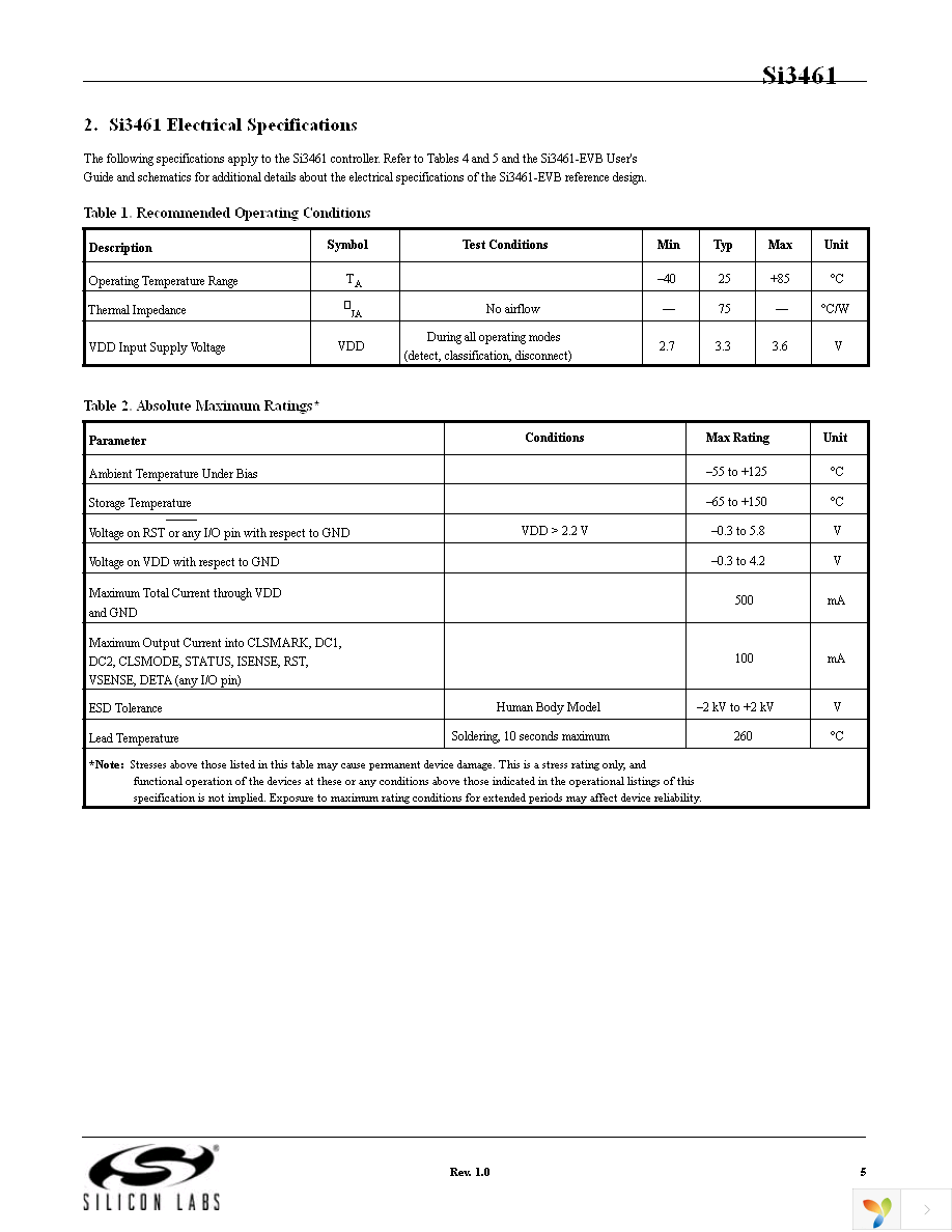 SI3461-E01-GM Page 5