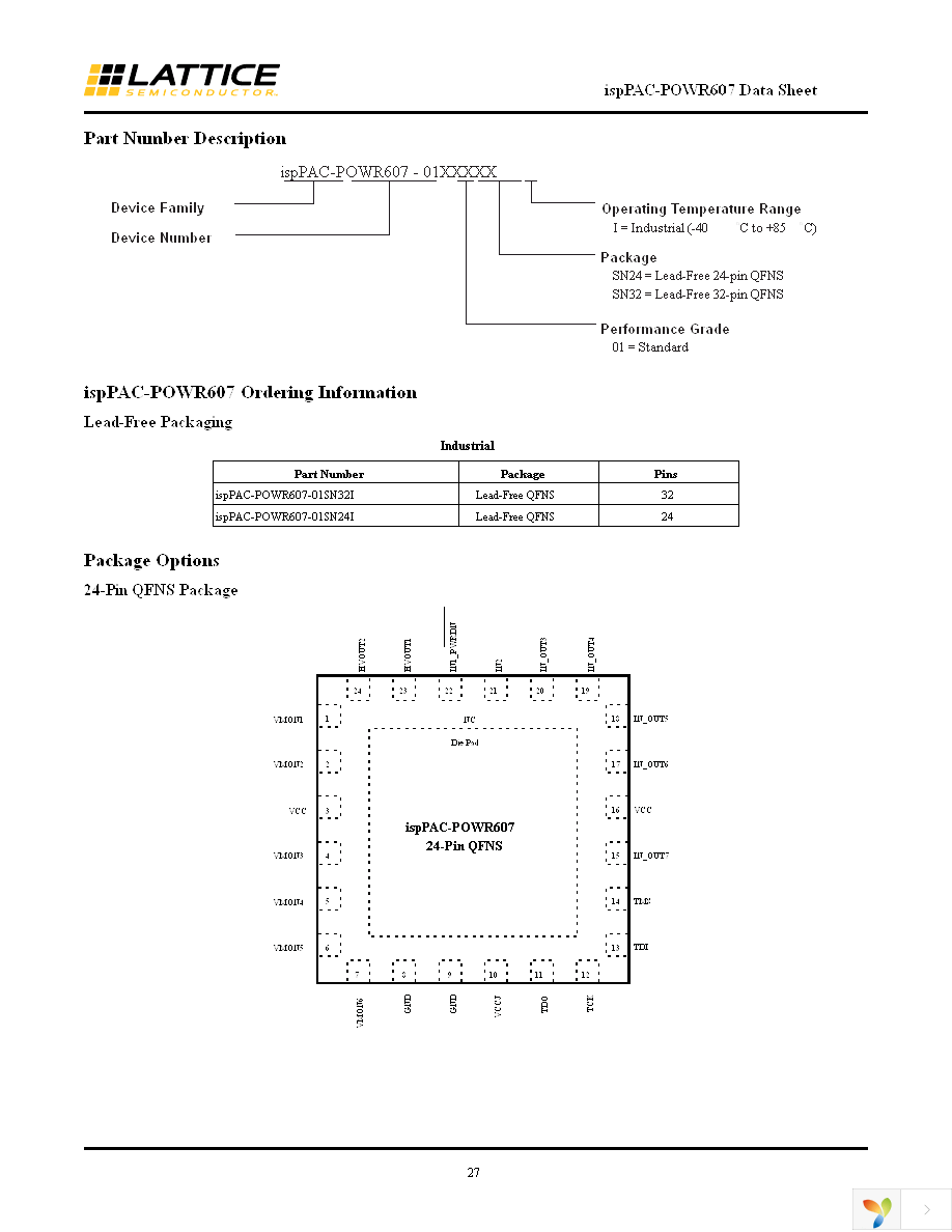 ISPPAC-POWR607-01SN32I Page 27