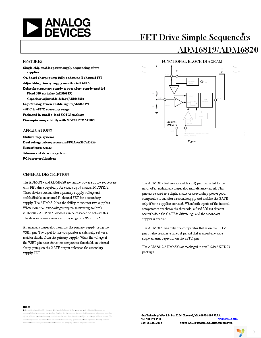 ADM6820ARJZ-REEL7 Page 1