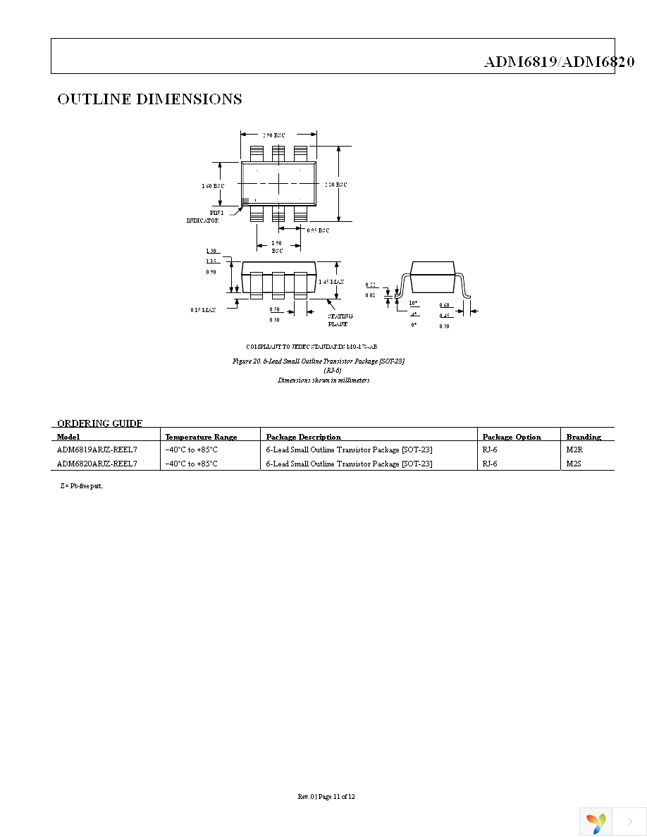 ADM6820ARJZ-REEL7 Page 11