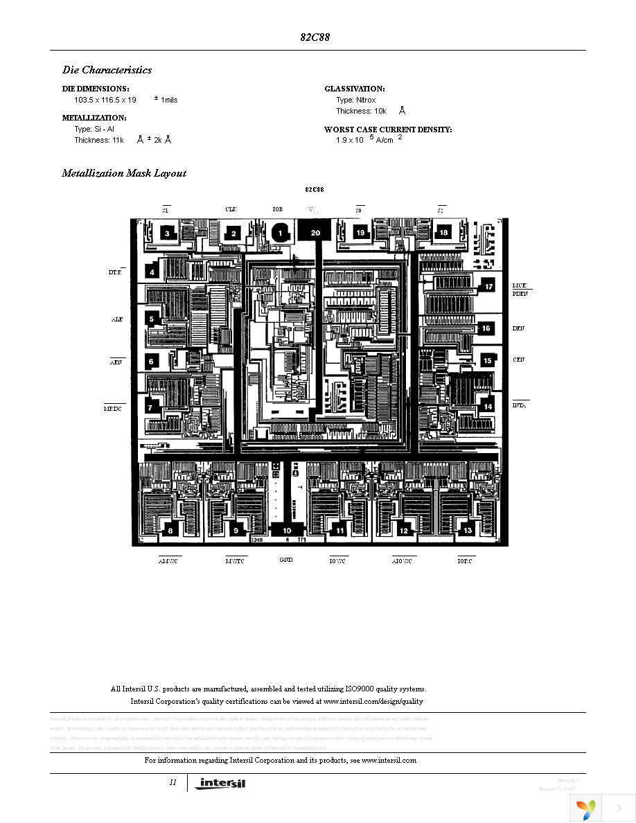 CP82C88Z Page 11